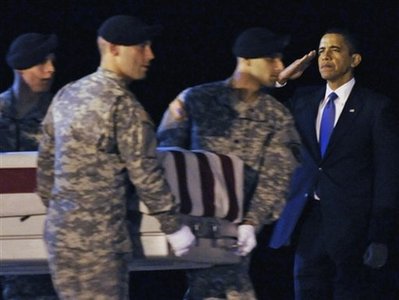 APTOPIX Obama Fallen Soldiers