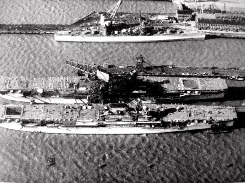 enterprise and yorktown under construction