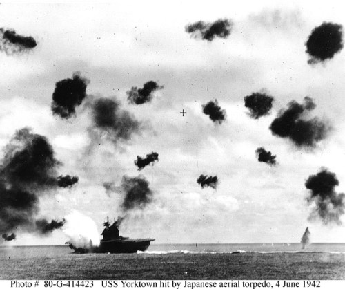 yorktown under attack