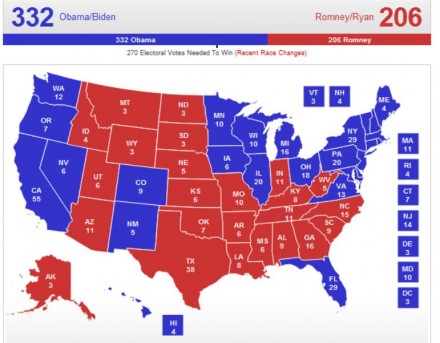 RomneyObamaElectoralMap
