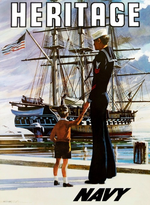 Navy Heritage WWII Recruitment Poster