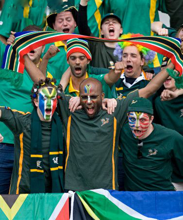 Nelson Mandela - South African Flag Face 01