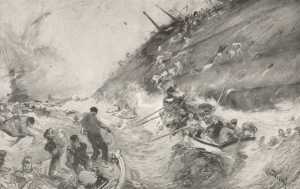 Reuterdahl_-_HMS_Cressy_Sinking